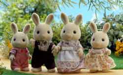 Sylvanian Families Buttermilk Rabbit Family
