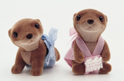 Sylvanian Family Otter Twin Babies